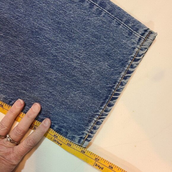 SLVRLAKE London High Waist Crop Straight Leg Distressed Jeans Size 32 - Picture 9 of 9